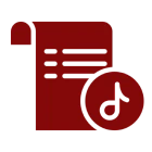 Document icon with music note overlay